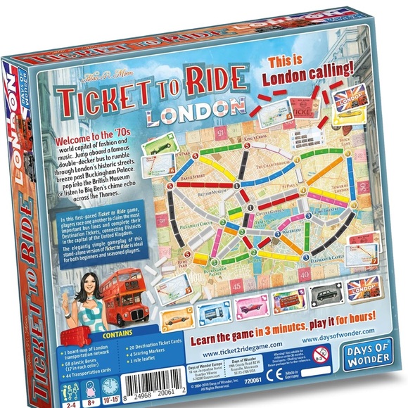 Ticket to Ride London Board Game - Picture 2 of 3